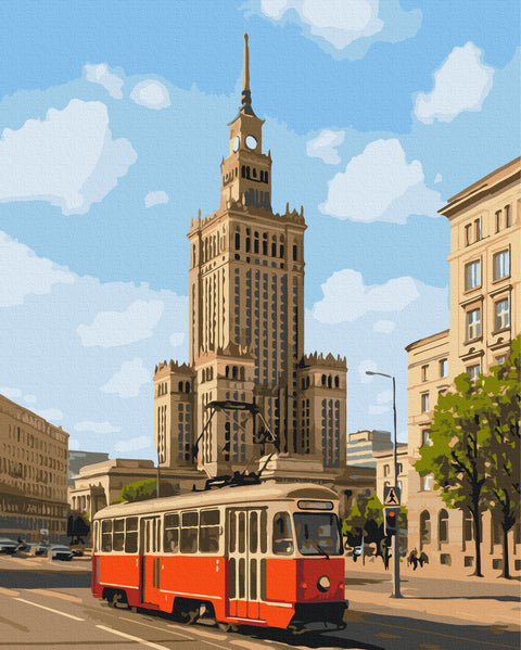 Premium malowanie po numerach Warszawa w ciągu dnia (PBS54539)