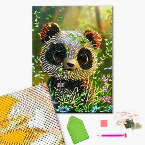 Haft diamentowy Uroczy pingwin (BH010)