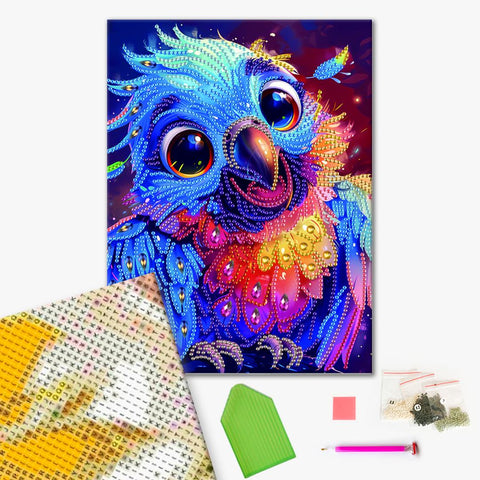 Haft diamentowy Uroczy pingwin (BH038)