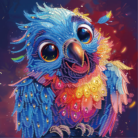 Haft diamentowy Uroczy pingwin (BH038)