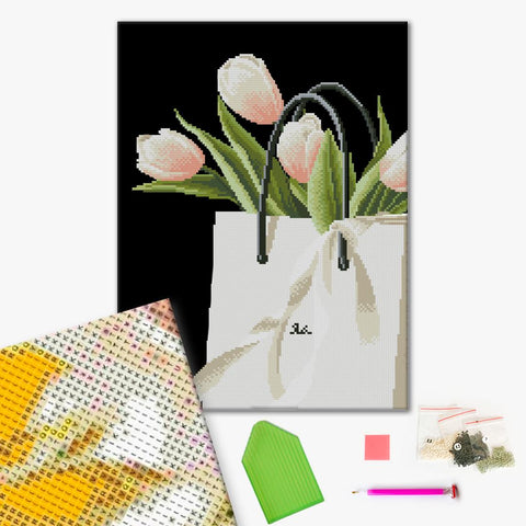 Haft diamentowy Delikatny prezent (DBS50210)