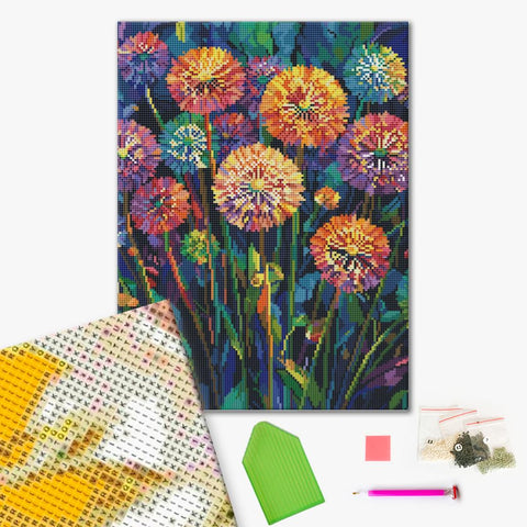 Haft diamentowy Mlecze (DBS54001)