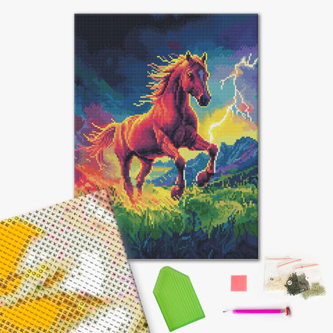 Haft diamentowy Koń gniady (DBS54003)