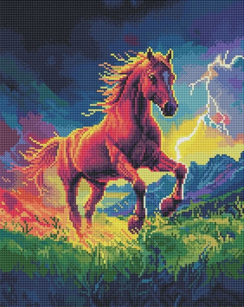 Haft diamentowy Koń gniady (DBS54003)