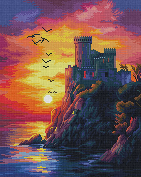 Haft diamentowy Zachód słońca (DBS54007)