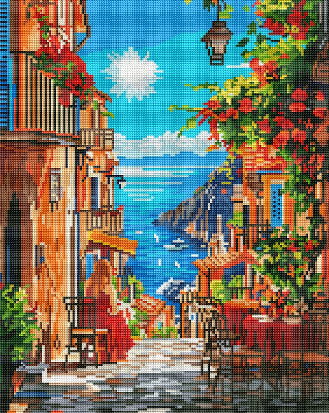 Haft diamentowy Romantyczna ulica (DBS54010)