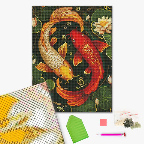 Haft diamentowy Kolorowe ryby (DBS54014)