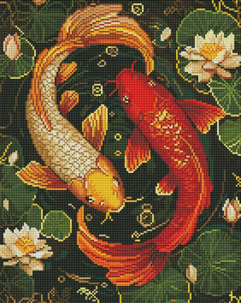 Haft diamentowy Kolorowe ryby (DBS54014)