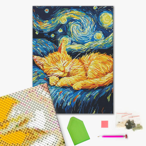 Haft diamentowy Sen w gwiaździstą noc (DBS54018)