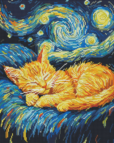 Haft diamentowy Sen w gwiaździstą noc (DBS54018)