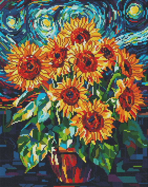 Haft diamentowy Słoneczniki (DBS54019)
