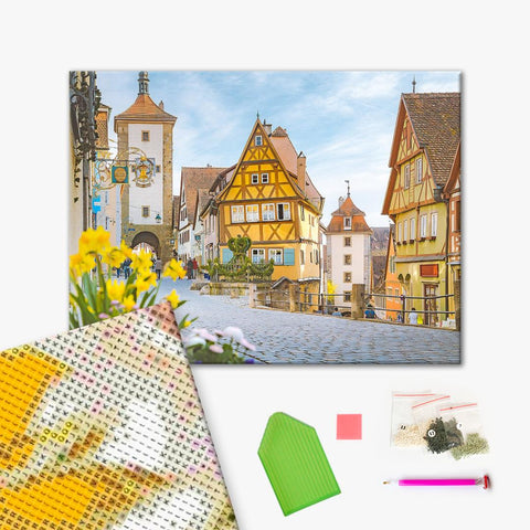 Haft diamentowy Jasny dzień w mieście (DBS1077)