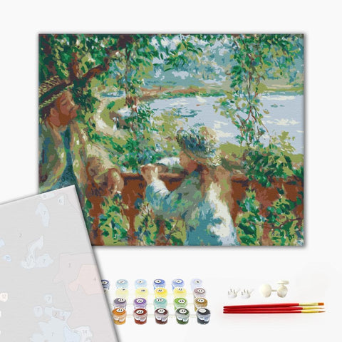 Premium malowanie po numerach Blisko jeziora. Pierre Auguste Renoir. (PBS51430)