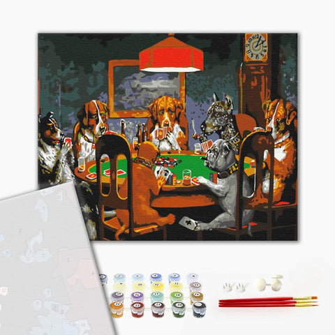 Premium malowanie po numerach Poker (PBS4026)