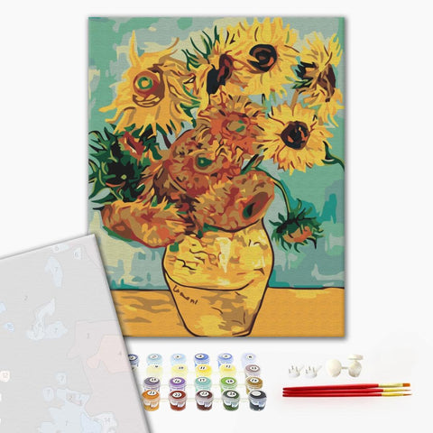 Premium malowanie po numerach Słoneczniki. Van Gogh (PBS51337)