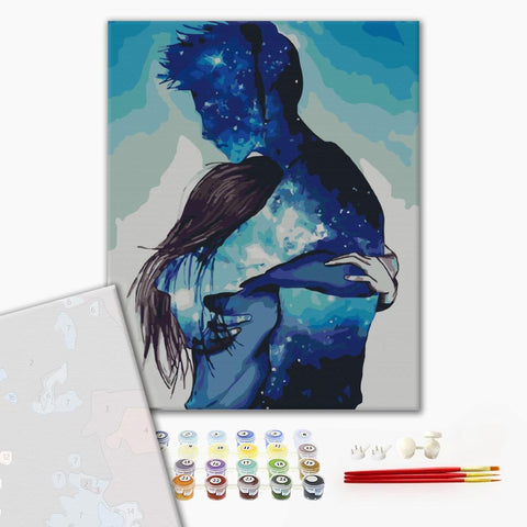 Premium malowanie po numerach Duchowe polączenie (PBS28778)