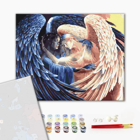 Premium malowanie po numerach Wieczna walka. (PBS32023)