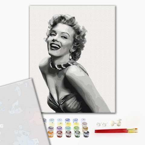 Premium malowanie po numerach Niezapomniana Monroe (PBS30974)