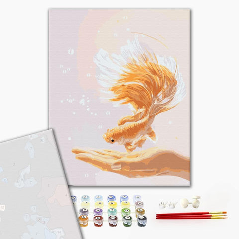 Premium malowanie po numerach Pragnienie ryb (PBS51539)