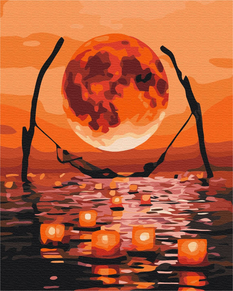 Premium malowanie po numerach Miesiąc pełnego relaksu (PBS32226)