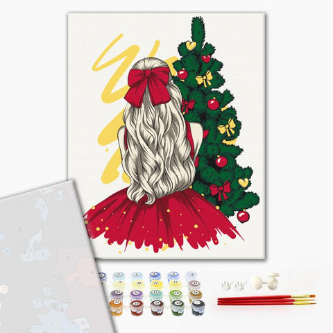 Premium malowanie po numerach Piękność noworoczna (PBS51354)