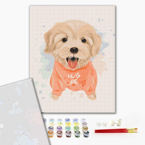 Premium malowanie po numerach Pies przyjaciel (PBS51351)