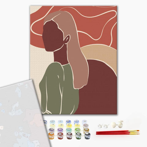 Premium malowanie po numerach Tryptyk pastelowy art (PBS51344)