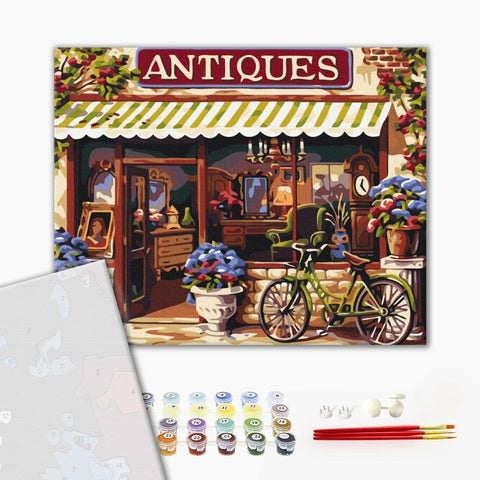 Premium malowanie po numerach Sklep z antykami (PBS177)