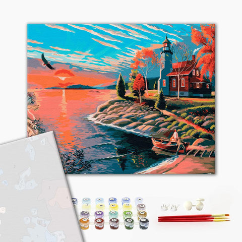 Premium malowanie po numerach Sceniczny poranek (PBS51584)