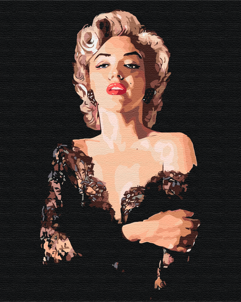 Premium malowanie po numerach Wrażliwy Marilyn. (PBS51531)