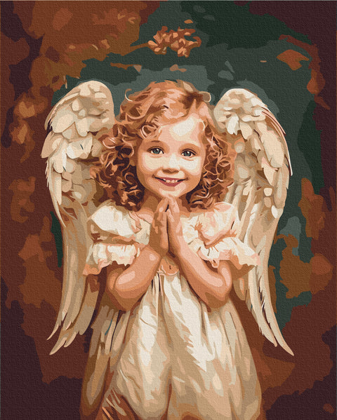 Premium malowanie po numerach Anielski uśmiech (PBS53987)