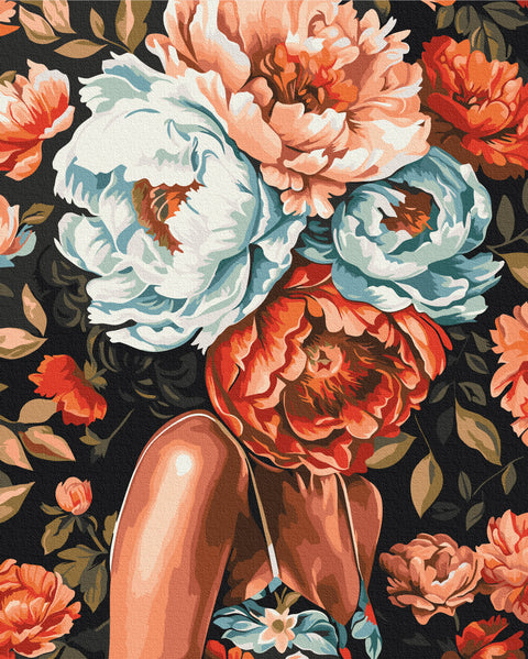 Premium malowanie po numerach Rozkwitające myśli (PBS54011)