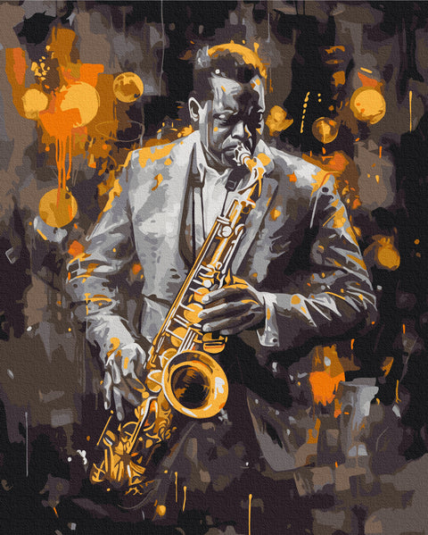 Premium malowanie po numerach Świat jazzu (PBS54070)