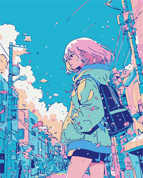 Premium malowanie po numerach Dziewczyna z komiksu (PBS54076)