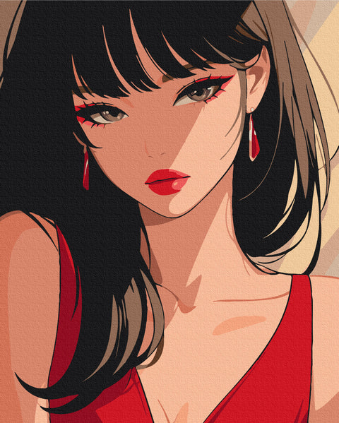 Premium malowanie po numerach Tajemnicze piękno (PBS54074)