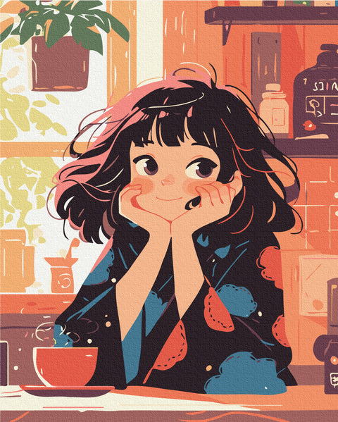 Premium malowanie po numerach Marzycielskość (PBS54084)