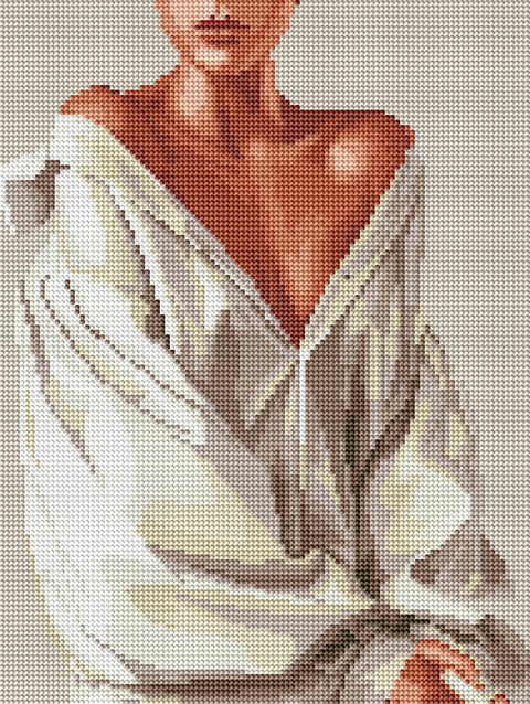 Haft diamentowy Corgi w kosmosie (DRBS53680)