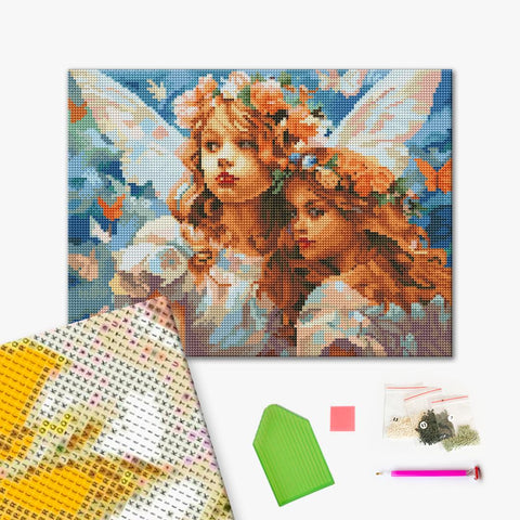 Haft diamentowy Corgi w kosmosie (DRBS53755)