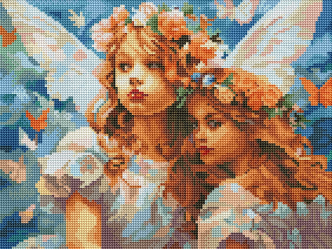 Haft diamentowy Corgi w kosmosie (DRBS53755)