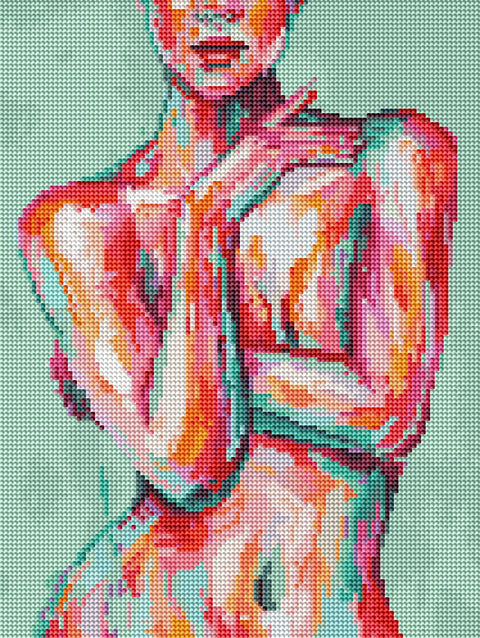 Haft diamentowy Corgi w kosmosie (DRBS53921)