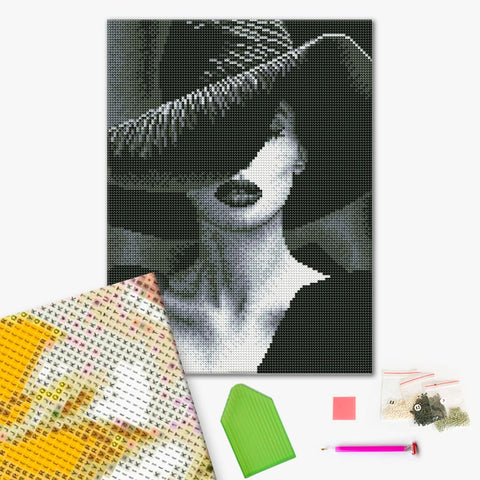 Haft diamentowy Corgi w kosmosie (DRBS53937)