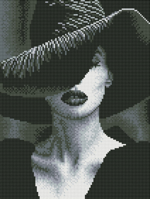 Haft diamentowy Corgi w kosmosie (DRBS53937)