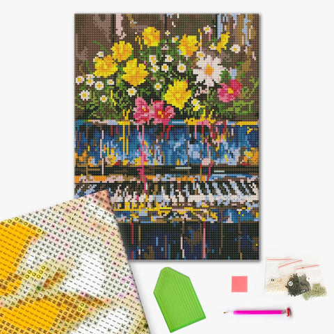 Haft diamentowy Corgi w kosmosie (RDBS7003)