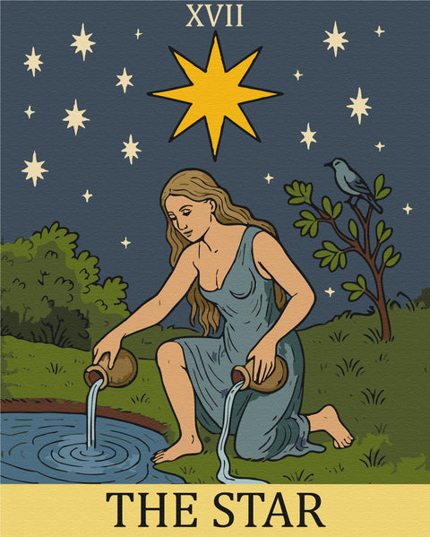 Malowanie po numerach Gwiazda (BS54547)