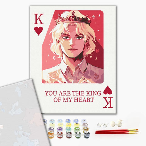 Premium malowanie po numerach Król serc (PBS54222)