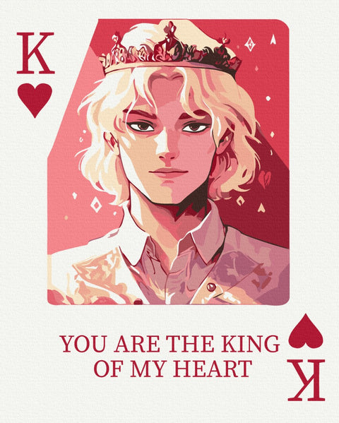 Premium malowanie po numerach Król serc (PBS54222)