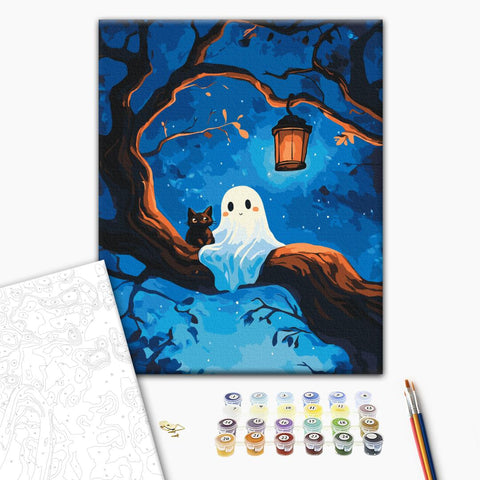 Malowanie po numerach Przyjaciele na Halloween (RBS54403)