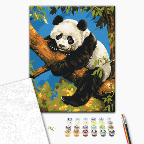 Malowanie po numerach Leniwa panda (RBS53982)