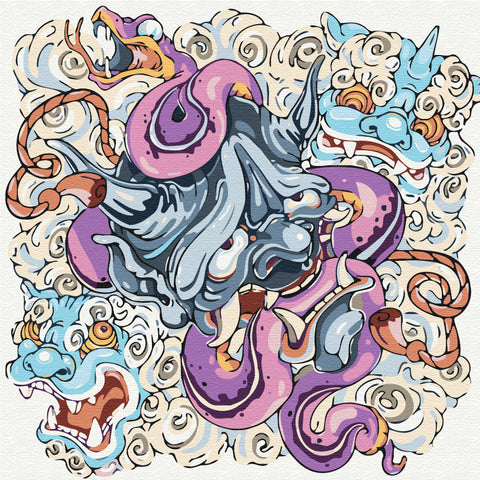 Malowanie po numerach Hannya (SQ30027)
