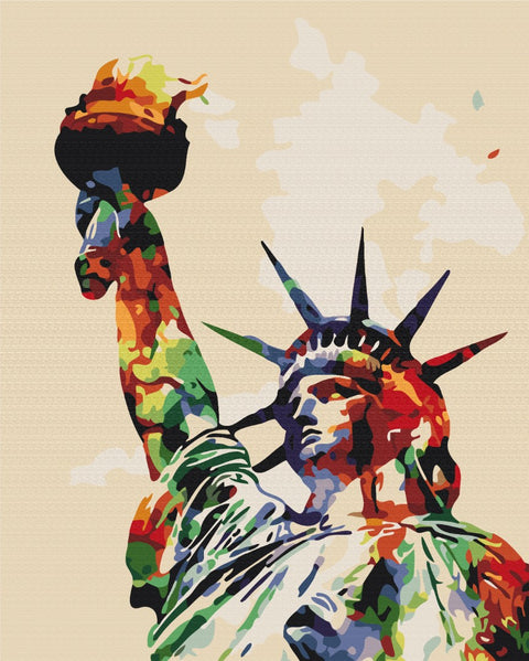 Malowanie po numerach Farby wolności (BS51411)